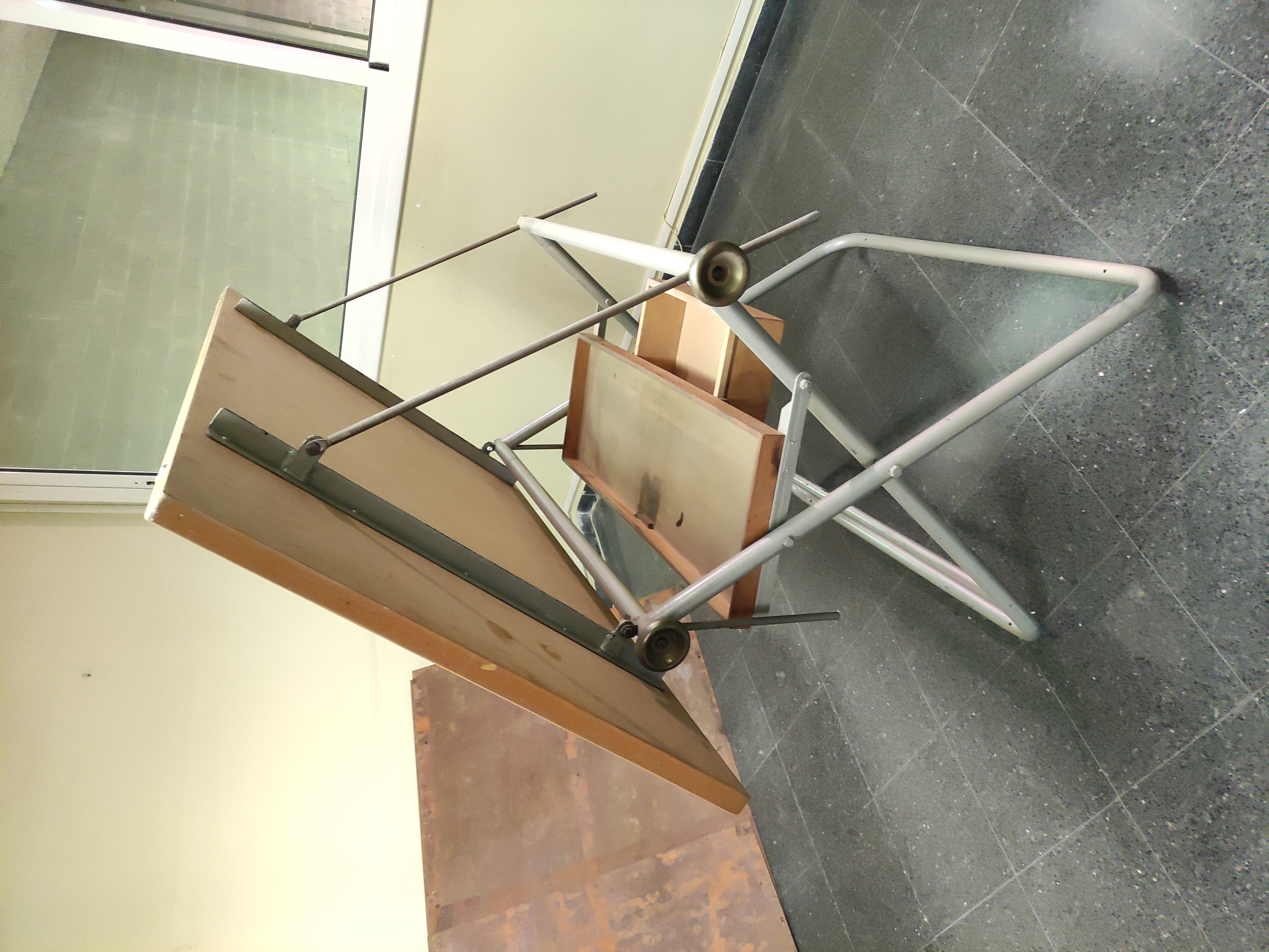 mesa arquitecto reg madera metal 91.5x144x75 1u